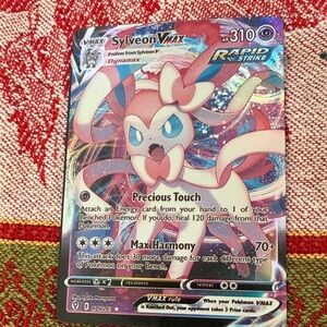 Pokemon Sylveon VMAX Card - Pink and Blue